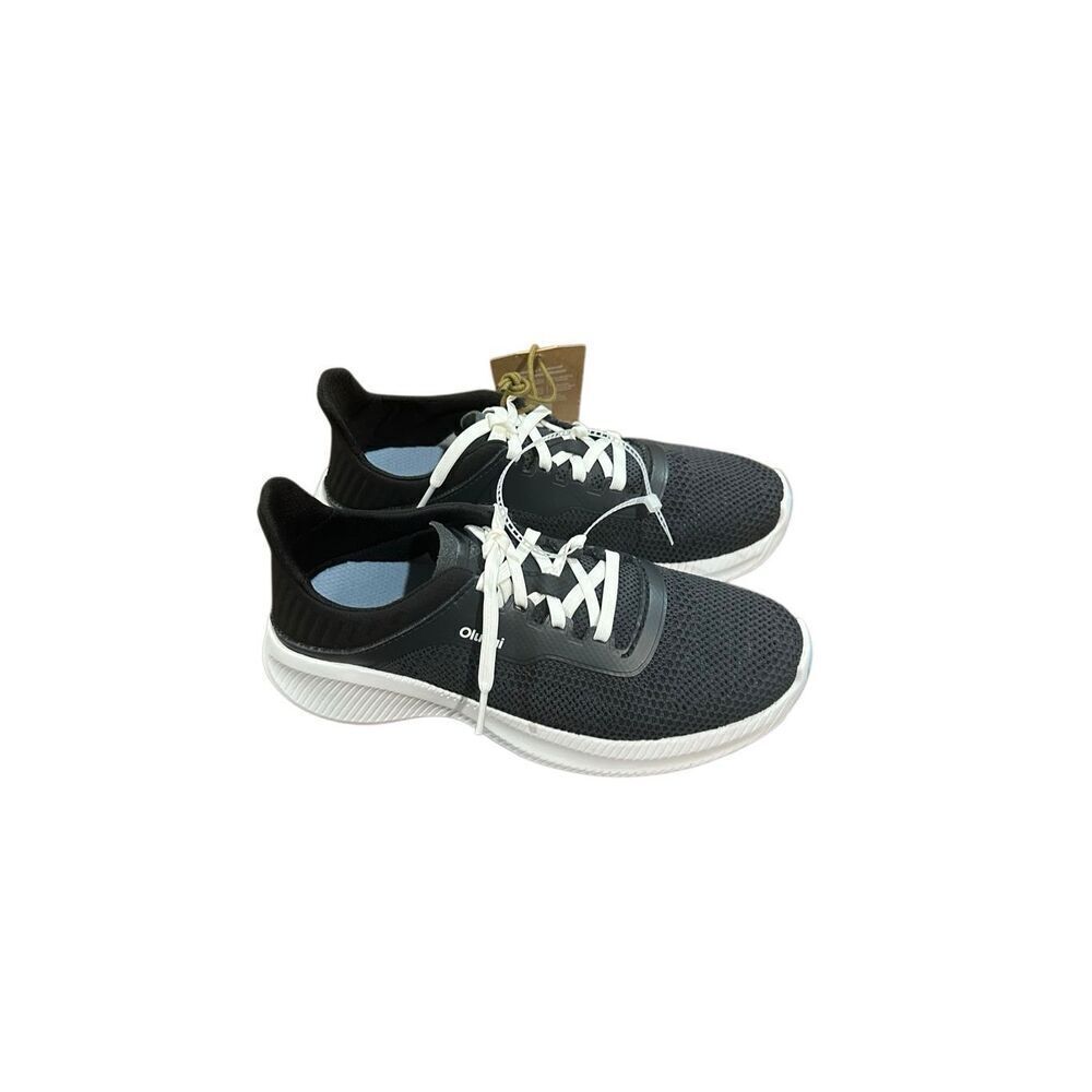 Olukai black knit sneakers orthotic 8.5 island hopper